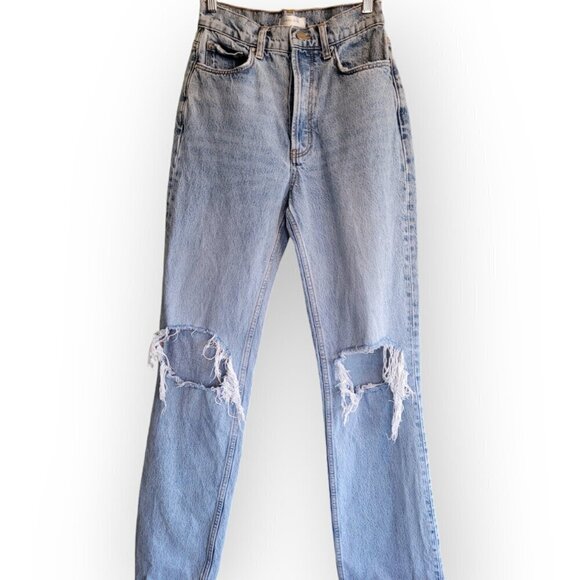 Anine Bing Lightwash Button-Fly Baggy Jeans size 25 waist, inseam 33" EUC - Picture 4 of 16